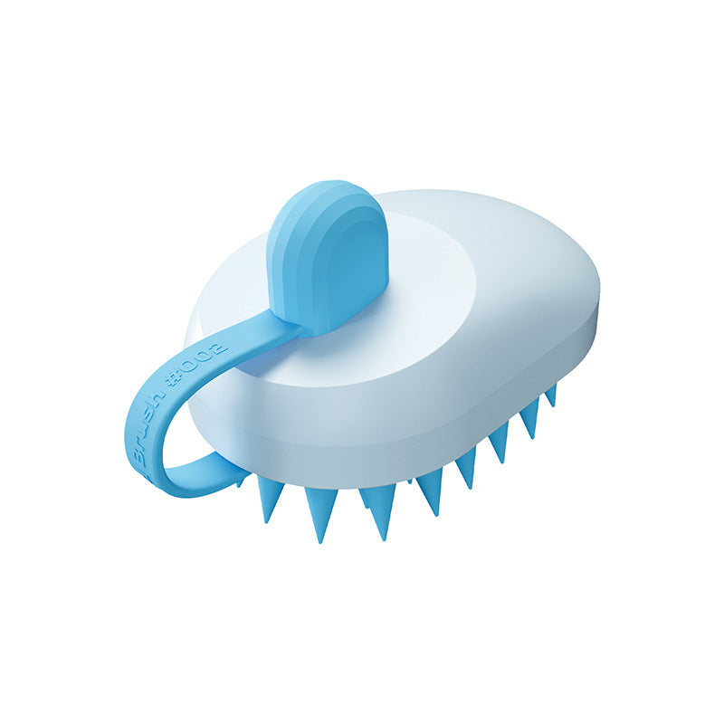 Soft Silicone Pet Hair Remover and Massage Brush for Bathing - Puppy Toy House