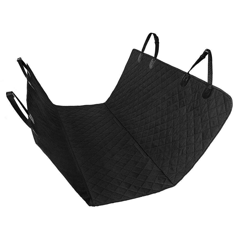 Dog Car Seat Cover Hammock with Mesh, Zipper, and Pocket - Puppy Toy House