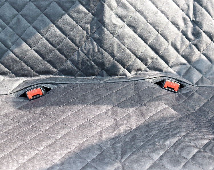 Dog Car Seat Cover Hammock with Mesh, Zipper, and Pocket - Puppy Toy House