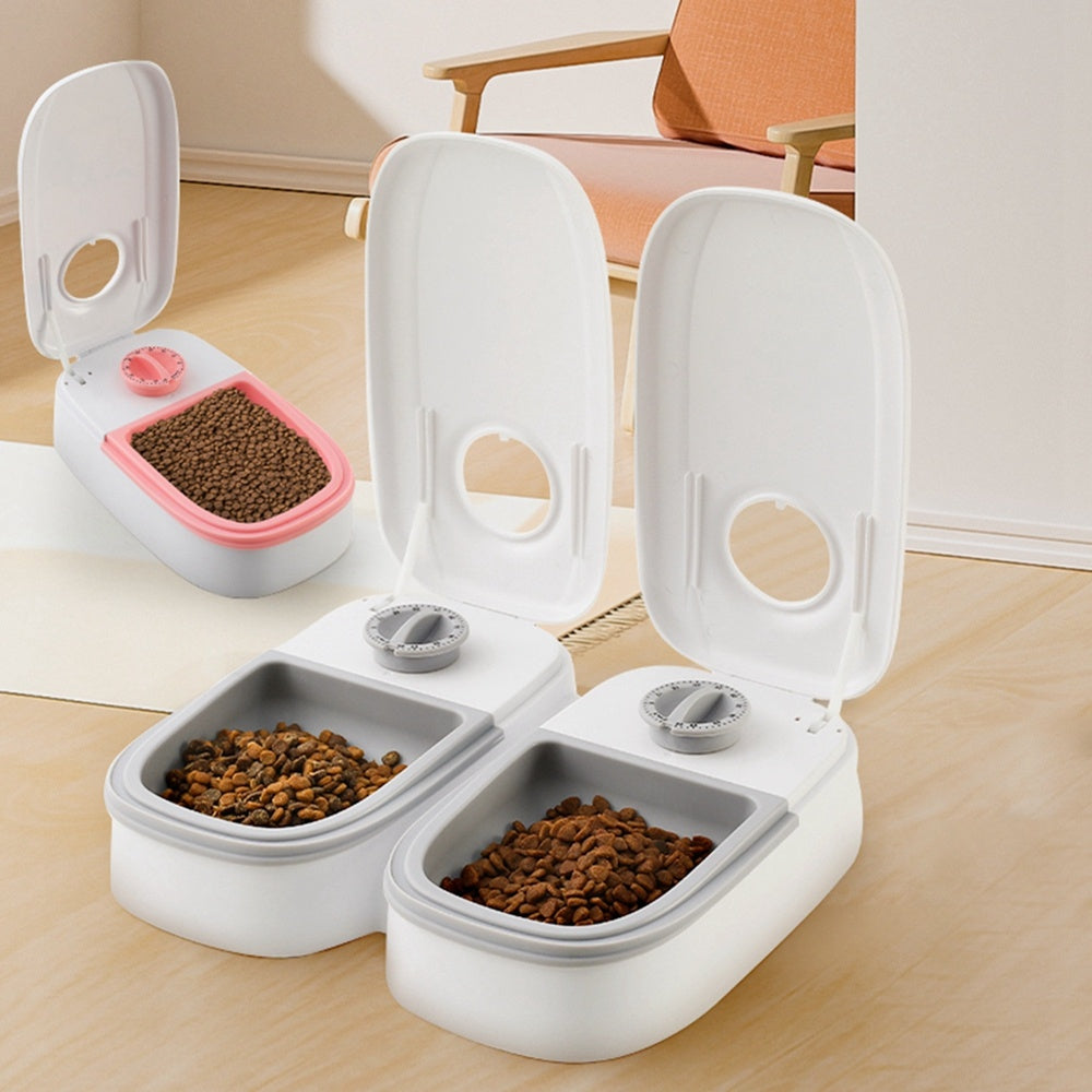 Smart Automatic Pet Feeder with Timer and Stainless Steel Bowl - Puppy Toy House