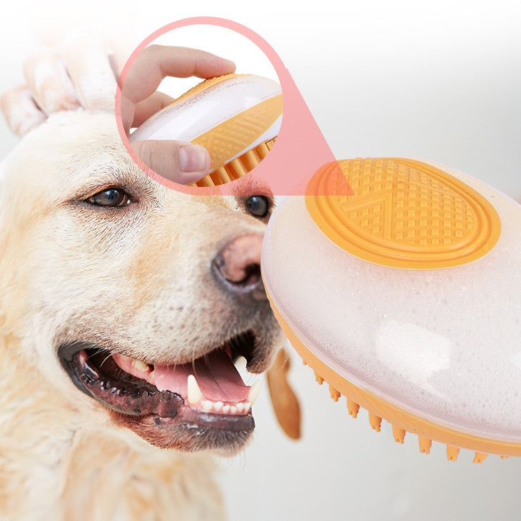 2-in-1 Soft Silicone Pet Bath Brush and Massage Comb - Puppy Toy House