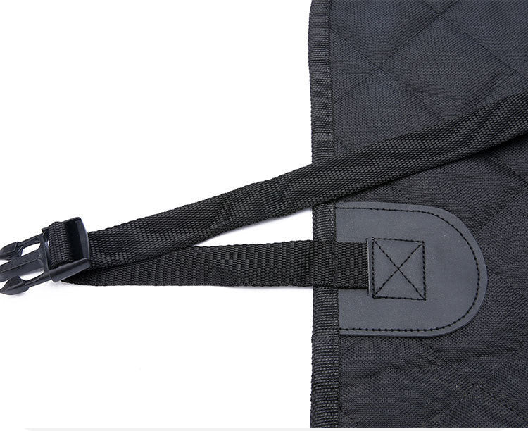 Dog Car Seat Cover Hammock with Mesh, Zipper, and Pocket - Puppy Toy House