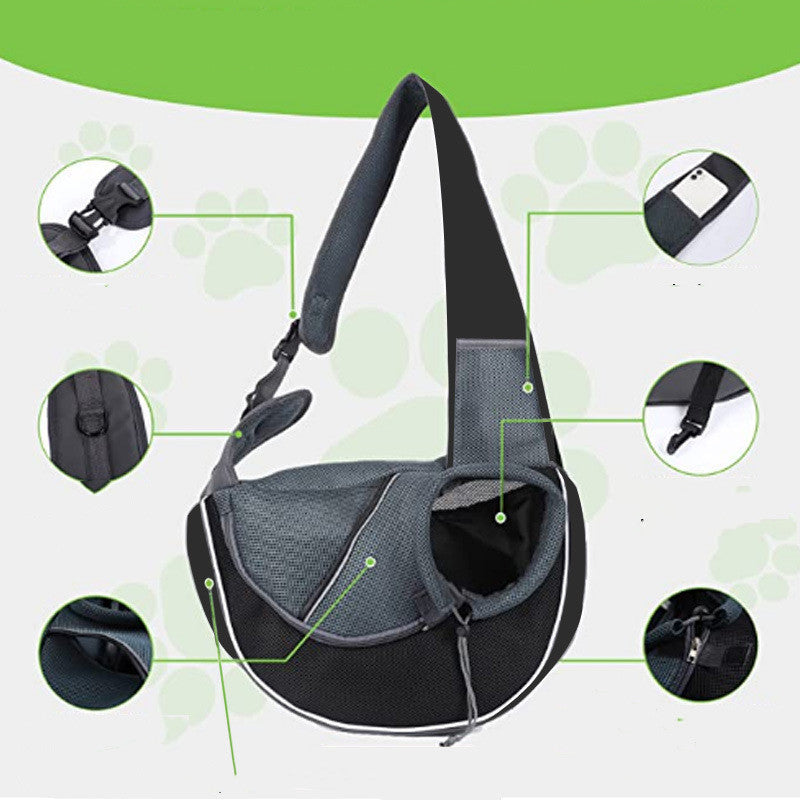 Portable Crossbody Pet Carrier Bag for Dogs and Cats Outdoors - Puppy Toy House