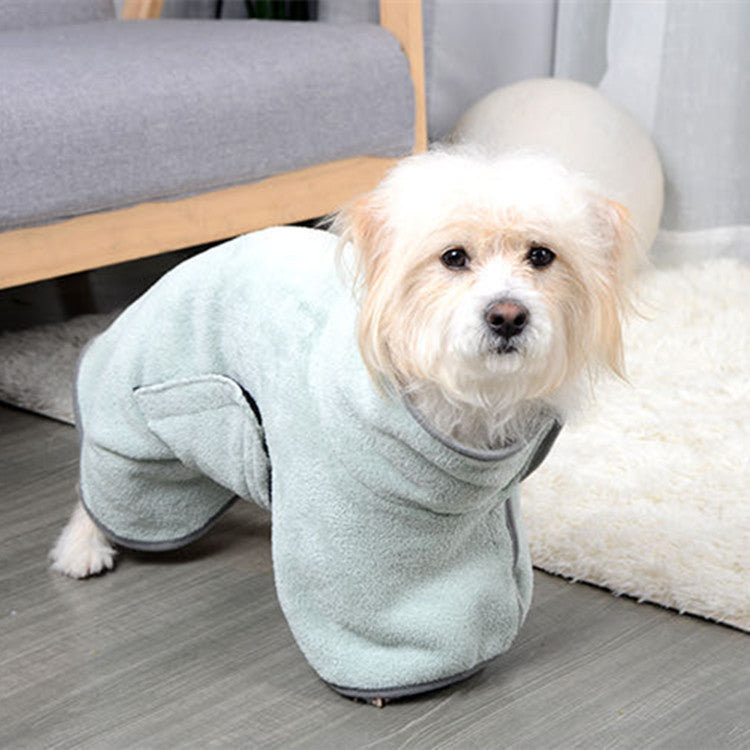 Quick-Drying Microfiber Pet Bathrobe Towel for Dogs and Cats - Puppy Toy House