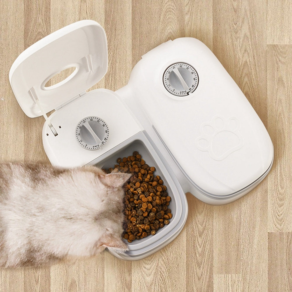 Smart Automatic Pet Feeder with Timer and Stainless Steel Bowl - Puppy Toy House