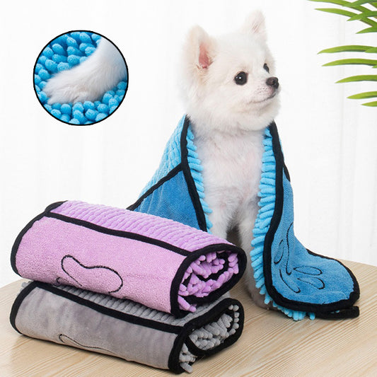 Super Absorbent Quick-Drying Microfiber Bath Towel for Dogs & Cats - Puppy Toy House